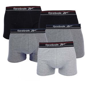 Reebok Mens Sports Boxer Shorts (Pack of 5) / Gray/Black/Dark Grey